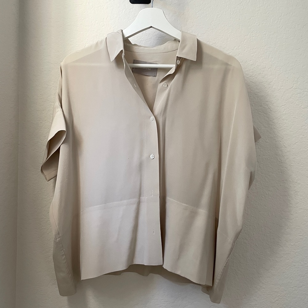 Everlane The Clean Silk Square Shirt